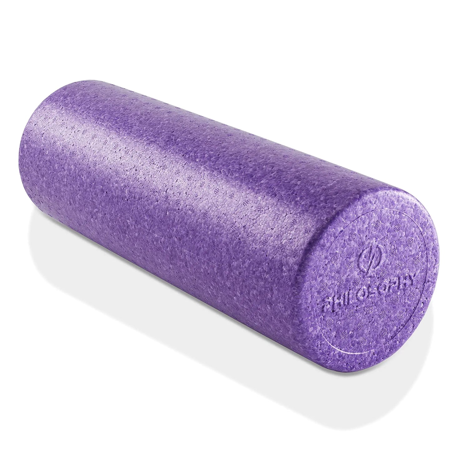 Philosophy Gym 18" High-Density Foam Roller for Exercise Massage Muscle Recovery - Round Purple